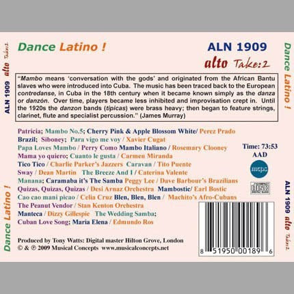 DANCE LATINO! MAMBO NO.5 ORIGINAL LATIN HITS