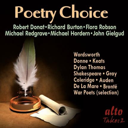 POETRY CHOICE: LEGENDARY VOICES RECITE GREAT POETRY