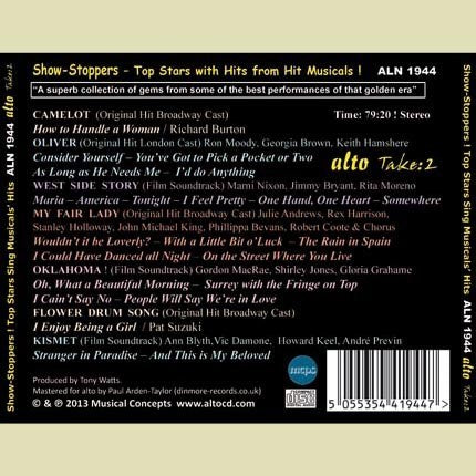 SHOW-STOPPERS! - TOP ORIGINAL HITS FROM 6 CLASSIC BROADWAY SHOWS