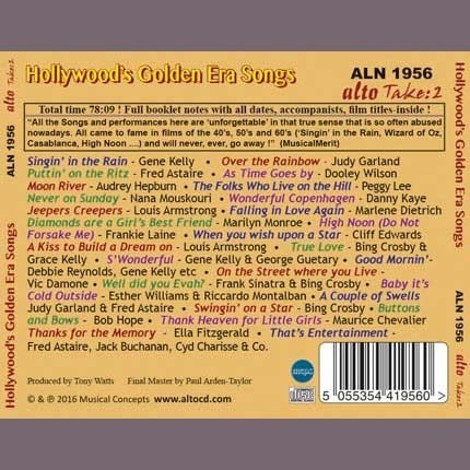 GOLDEN ERA SONGS: CLASSIC HOLLYWOOD ORIGINALS