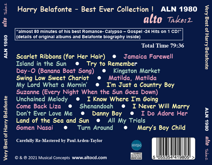 HARRY BELAFONTE - BEST EVER COLLECTION