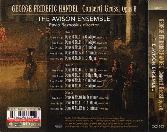 HANDEL: Concerti Grossi, Opus 6 - Avison Ensemble (3 HYBRID SACDS)