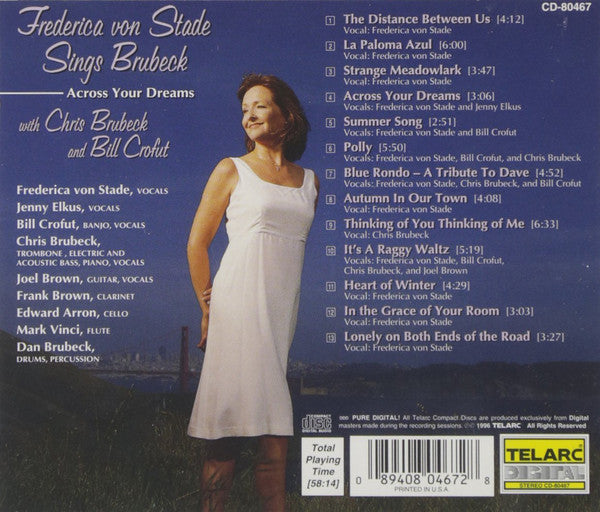 FREDERICA VON STADE SINGS BRUBECK.: ACROSS YOUR DREAMS