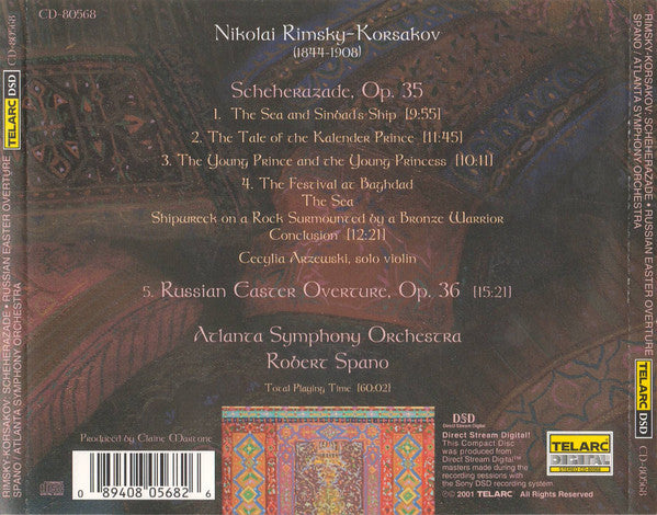 RIMSKY-KORSAKOV: SHEHERAZADE; RUSSIAN EASTER OVERTURE - Spano, Atlanta Symphony Orchestra