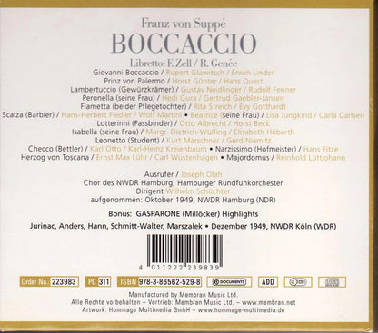 SUPPE: BOCCACCIO; MILLOCKER: GASPARONE (2 CD)