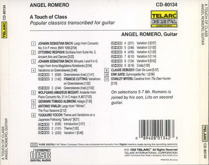 A TOUCH OF CLASS: Popular Classics arranged for guitar - Angel Romero