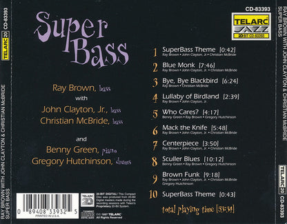 RAY BROWN, JOHN CLAYTON, CHRISTIAN MCBRIDE: SUPER BASS (LIVE AT SCULLERS)