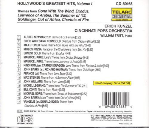 HOLLYWOOD'S GREATEST HITS - Erich Kunzel, Cincinnati Pops