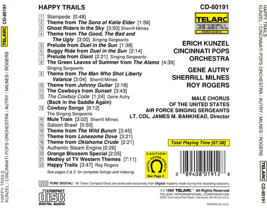 HAPPY TRAILS (ROUND-UP 2) - Erich Kunzel, Cincinnati Pops Orchestra