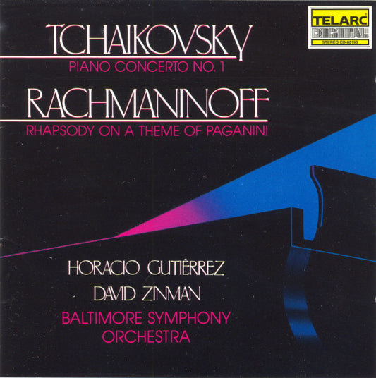 TCHAIKOVSKY: PIANO CONCERTO NO. 1; RACHMANINOV: RHAPSODY ON A THEME OF PAGANINI - Guitierrez, Zinman, Baltimore Symphony Orchestra