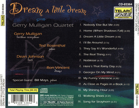 GERRY MULLIGAN QUARTET: DREAM A LITTLE DREAM