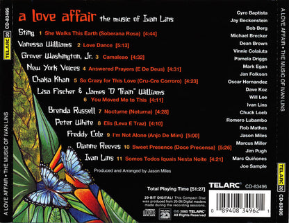 A LOVE AFFAIR: A Tribute to the Music of Ivan Lins - Sting, Grover Washington, Jr., Vanessa Williams, Chaka Khan and more