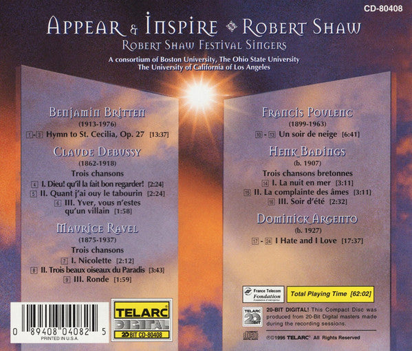 APPEAR & INSPIRE - Robert Shaw, The Robert Shaw Singers