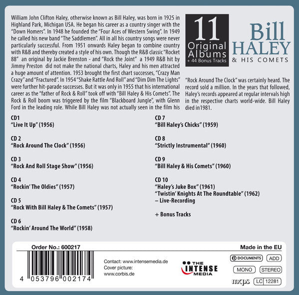 BILL HALEY & HIS COMETS - 11 Original Albums (10 CDS)