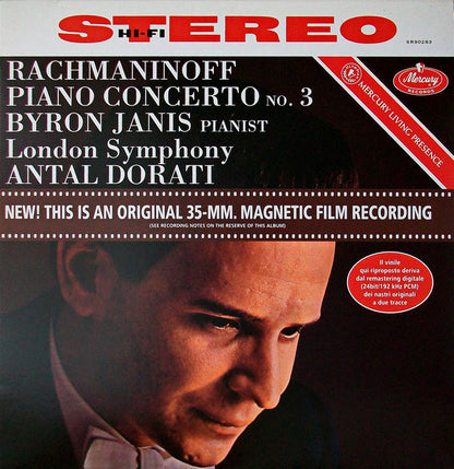 RACHMANINOV: PIANO CONCERTO N. 3 - BYRON JANIS; ANTAL DORATI; LONDON SYMPHONY ORCHESTRA (180 GRAM VINYL LP)