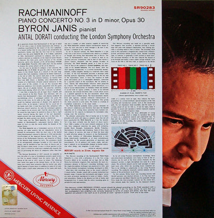 RACHMANINOV: PIANO CONCERTO N. 3 - BYRON JANIS; ANTAL DORATI; LONDON SYMPHONY ORCHESTRA (180 GRAM VINYL LP)