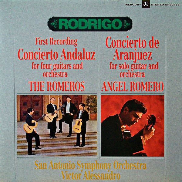 RODRIGO: CONCIERTO DE ARANJUEZ; CONCIERTO ANDALUZ - ANGEL & PEPE ROMERO, SAN ANTONIO SYMPHONY ORCHESTRA, VICTOR ALESSANDRO (180 GRAM VINYL LP)