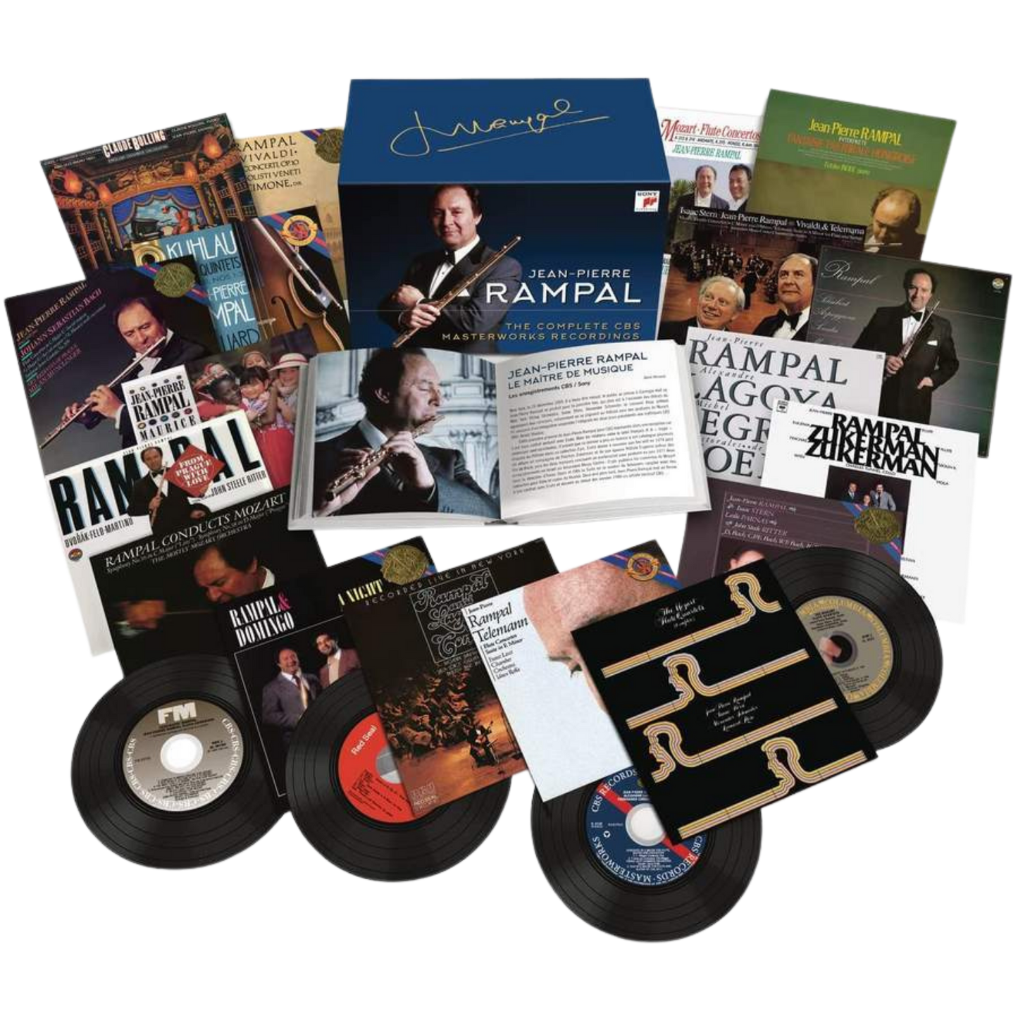 JEAN-PIERRE RAMPAL: THE COMPLETE CBS MASTERWORKS RECORDINGS (56 CDS)