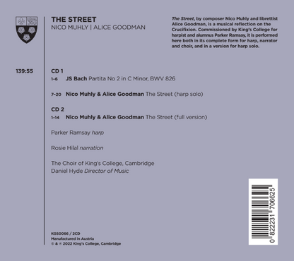 MUHLY/GOODMAN: THE STREET - PARKER RAMSAY, CHOIR OF KING'S COLLEGE CAMBRIDGE (2 CDS)