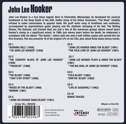 JOHN LEE HOOKER: 16 Original Albums and Bonus Tracks (10 CDs)