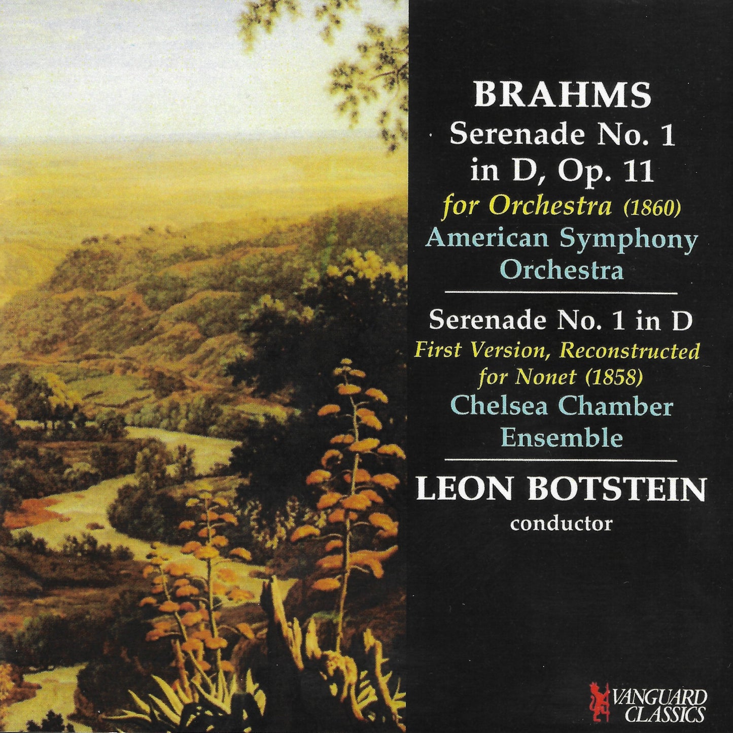 BRAHMS: Serenade No. 1, Serenade Reconstructed from Nonet - Leon Botstein, Chelsea Chamber Orchestra, American Symphony Orchestra (DIGITAL DOWNLOAD)