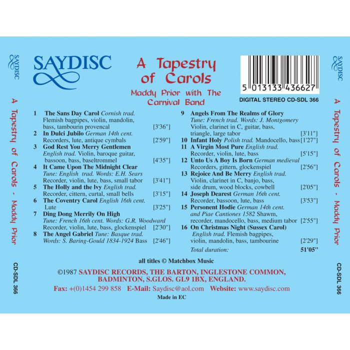 A Tapestry of Carols: Maddy Prior with The Carnival Band