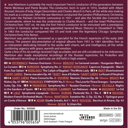 JEAN MARTINON: MILESTONES OF A LEGENDARY CONDUCTOR (10 CDS)