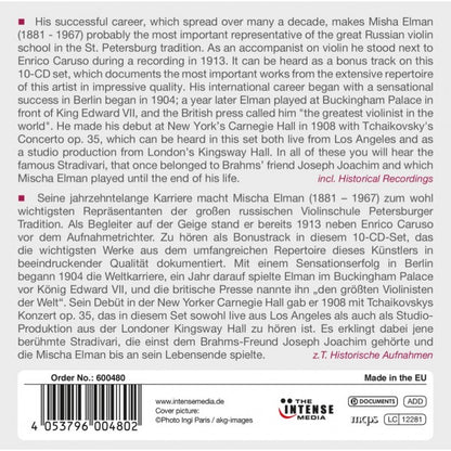 MISCHA ELMAN: VIOLIN CONCERTOS AND SONATAS (10 CDS)