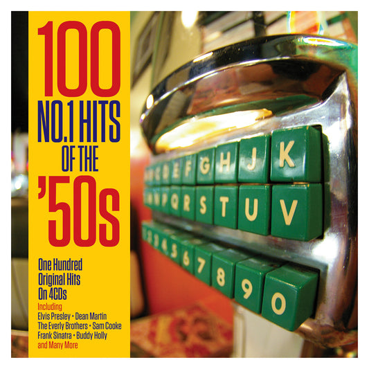 NO. 1 HITS OF THE '50S: (4 CDs - Dean Martin, Everly Brothers, Buddy Holly, Perry Como, Kay Starr and More)