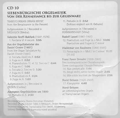 FAMOUS ORGAN MUSIC FROM EUROPE (10 CDS)