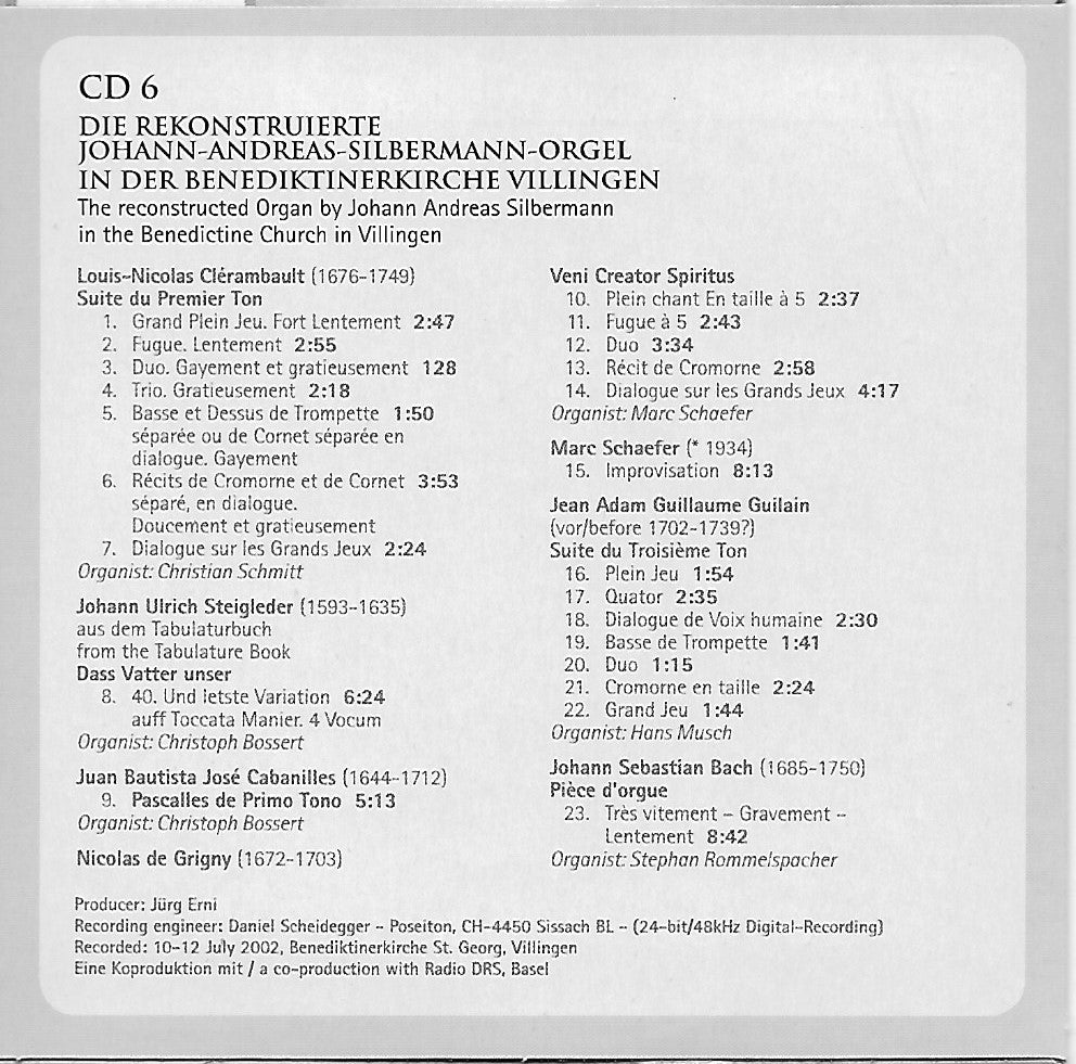 FAMOUS ORGAN MUSIC FROM EUROPE (10 CDS)