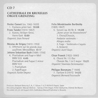 FAMOUS ORGAN MUSIC FROM EUROPE (10 CDS)