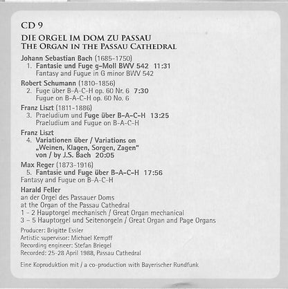 FAMOUS ORGAN MUSIC FROM EUROPE (10 CDS)