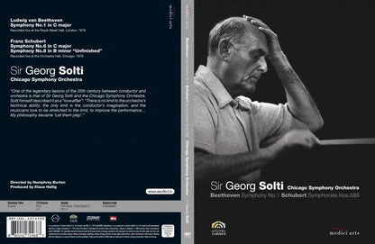 BEETHOVEN: Symphony No. 1; SCHUBERT: Symphonies Nos. 6 & 8 - Chicago Symphony Orchestra, George Solti (DVD)