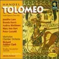HANDEL: TOLOMEO - MANHATTAN CHAMBER ORCHESTRA, RICHARD AULDON CLARK (3 CDS)